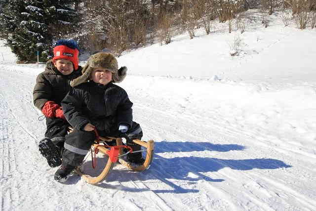 Sport de glisse dans la neige