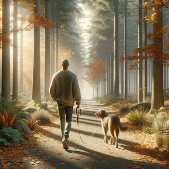 Promenade hygge en forêt