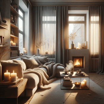 intérieur cosy hygge